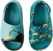 [Dedoles] Bathing Shoes & Slippers Many Funny Designs Books Coffee Cat Party Pizza Dachshund Fox Panda Dolphin Gift Colour Digger Size 21-22 EU, Excavator Chunky Slides, 21/22 EU