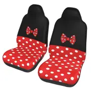Cartoon Mouse Character Pattern Car Seat Cover Set 2 Seat Cushion for Women Cars Four Seasons Car Accessories Seat Cover Type 1