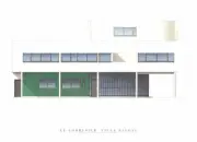 LE CORBUSIER Villa Savoye, Nord-Est 19.75" x 27.5" Poster 2009 Modernism White,