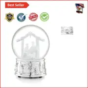 Handcrafted Nativity Snow Globe with 'O Holy Night' Music - 4.72"L x 6.5"H