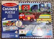 Melissa & Doug Vehicles Chunky Puzzle
