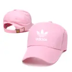 愛迪達 2024阿迪達斯品牌刺繡字母女式男式帽子復古棉質棒球帽夏季太陽帽
