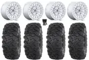 Fuel Rincon Beadlock 15" Wheels Mh 30" Roctane T4 Tires Polaris Ranger XP 9/1K