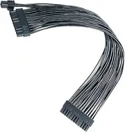 HSSDTECH ATX 24Pin to 20+4Pin Power Supply Cable PSU 20 Pin Male Convert to 24 Pin (30cm)