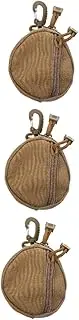 [SUPVOX] 3pcs Multi-Purpose Mini Hanging Outdoor Sports Coin Bag Polyester Change Purse Storage Sections