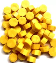 Sunflower Yellow Sealing Wax Beads for Envelopes & Invitations, approx 250 beads