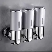 Manual Pressing Head Wall Mounted Soap Dispenser Shower Liquid Shampoo & Soap Di