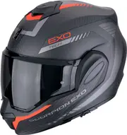 Scorpion EXO-Tech Evo Carbon Cosy, modular helmet , color: Matt Black/Grey/Red , size: M
