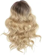Beavorty Long Hair Wig Set Wavy European Style Wig Natural Luster for Daily Use