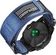 [HEMSUT] Nylon Sports Watch Band, 26mm Military Strap Compatible with Garmin Instinct 3 50mm/Fenix 8 51mm/7X/7X Pro/6X/6X Pro/5X/5X Plus, Tactix 7 Pro/ Delta, Quatix 6X/5X, Descent MK1/MK2, Instinct 2X, Foretrex 601/701, Enduro /Enduro 2/ Enduro 3, D2
