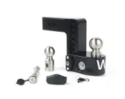 Weigh Safe WS6-2.5-KA-CER-BLA Black 6" Drop For 2.5" Shank w/Hitch Pin Lock