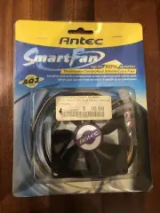 Antec 80mm SmartFan CPU Computer Case Fan - Brand new - Black Smart Fan