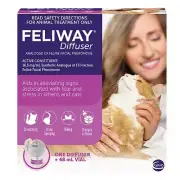 Feliway Cat Diffuser and Refill Set Cat Stress Calm Anxiety 1 Diffuser + 48ml