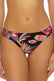 [Trina Turk] Women's Monaco Tab Side Pants, Cheeky Coverage, Beach Cover Ups