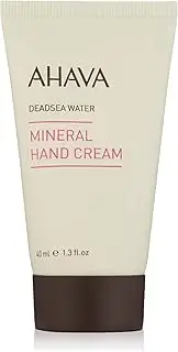 [AHAVA] Dead Sea Water Mineral Hand Cream, Original, Travel Size - Hand Moisturizer For Dry Cracked Hands, Light & Fast Absorbing, Enriched with Exclusive Osmoter, Witch Hazel & Allantoin, 1.3 Fl. Oz