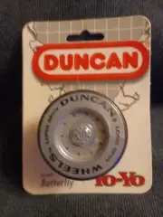 Duncan Wheels Yo-Yo, Silver, Butterfly, 3058NP, 1994, NIB, NOS, Vintage yoyo