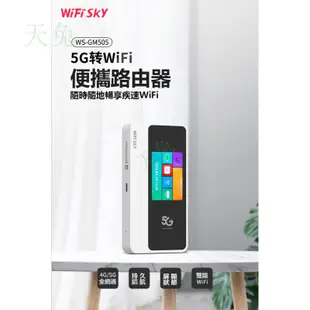 🔥新品5G分享器🔥5G MIFI便攜路由器 隨身WiFi 5G/4G插SIM卡分享器 戶外防水5G分享器 全球通用