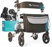 HELAVO Foldable premium walking frame – lightweight made of aluminium – maximum mobility in home and outdoors