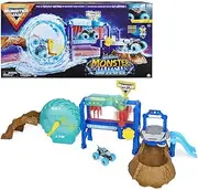 Monster Jam, Megalodon Monster Wash, Includes Color-Changing Megalodon Monster Truck, Interactive Water Play Kids Toys for Aged 3 and Up