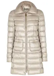 Herno Icon Quilted Shell Coat - Silver - 8 8