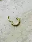 Natural Diamonds 14k Gold Squared Helix and Septum Clicker Conch Daith Hoop