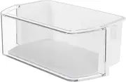 [Kojem] DA97-12935A Refrigerator Door Shelf Bin Compatible with Samsung RF220NCTABC RF220NCTASP RF220NCTASR RF220NCTAWW Refrigerator White+Clear Plastic