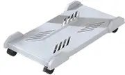 Pc Stand Mobile CPU Stand, PC Case Holder with 4 Wheels fit Most PC, Under Desk CPU Holder PC Floor Cart CPU Stand(Gray)