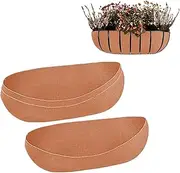 Planter Basket Liners - Hangings Plant Basket Liner | Reusable Felt Pot Inserts with Drainage for Window Flower Bed Indoor Outdoor Planting