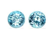 Rich Blue 2.65ct Apatite Pair | 6.5MM SIZE | 100% Natural from Madagascar