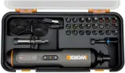 WORX 4V Cordless Rechargeable Powered Screwdriver Screw Driver 24PC Kit & Case