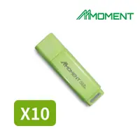 在飛比找PChome24h購物優惠-Moment 閃點 MU37c隨身碟128G十入 USB3.