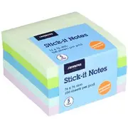 J.Burrows Stick-It Notes 5 Pack Pastel 76x76mm
