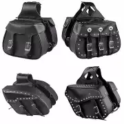 PVC Motorcycle Zip Off Throw-Over Bag, Bike Luggage, Saddle Bag, See Size Chart