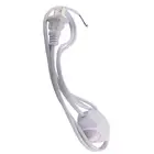 White Lamp Cord w Dimmer AC 250V/110V US Plug L3K49249