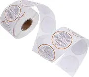 HOMSFOU 500Pcs Adhesive Candle Warning Decals Removable Safety Stickers for Candle Jars Durable Labels Easy to Use for Candle Making and DIY Crafting