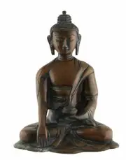 Statue Buddha Shakyamuni Of 15 CM Brass Of 1 KG - Blackburn Style Antique #5000