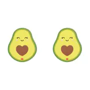 2x Legami PVC Mousepad Anti-Slip Computer/Laptop Mouse Mat Stationery Avocado