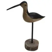 Willow & Silk Metal 37cm Brown Plumage Bird Figurine/Statue On Base Ornament