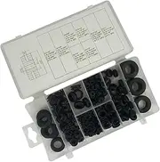 PLAFOPE 180pcs Rubber Gasket Sealing Gasket Seals Gas Connections Seal Air Gas Connections Rings Professional Plumbing Seal Ring Mechanic Gasket Electronic Kits Gasket Sealer