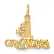 10k Yellow Gold #1 GRANDMA Charm