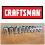 CRAFTSMAN 11pc 1/4" Drive 6pt SAE socket set SHIPS NOW!