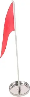 BIUDECO Versatile Golf Hole Cup Red Flag Practice Golf Cup and Flag Set Durable for Putting Green