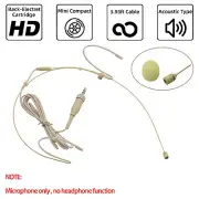 3.5mm Screw Lock Microphone Headset Headworn Earset Mic for Sennheiser Wireless