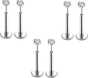 [COTATI] 20G Flat Back Earrings Stud Threadless Tragus Cartilage Lip Medusa Piercing Jewelry Hypoallergenic