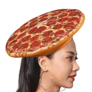 Pizza Hat Cheese Pepperoni Pie Cap Food-Prop-Halloween Funny Party Costume