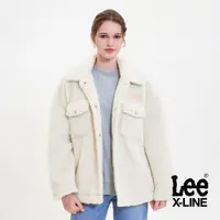 在飛比找蝦皮商城優惠-Lee 羔羊絨刷毛休閒外套 女 X-LINE 米白LL220