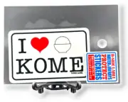 I Love Kome (Rice) Sticker from Japan Quirky Decal B-Side Label