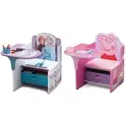 Delta Children Peppa Pig & Frozen Chair Desk with Storage Bin – Ideal for Crafts
