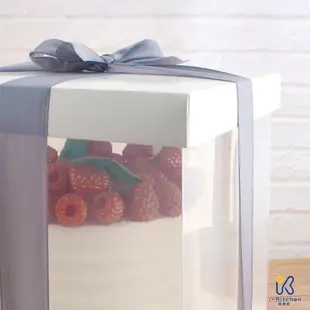 4吋 6吋 8吋 加高翻糖蛋糕盒 2入 透明蛋糕盒 翻糖盒 透明盒 翻糖蛋糕盒 蛋糕包裝 包裝盒【愛廚房】