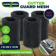 AU Gutter Guard Leaf Mesh Black Plastic Cover Fence Home Garden DIY 2m/5m X16cm
